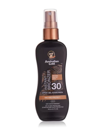 SPF30 Spray Gel With Instant Bronzer Gel solare corpo alta - Travel size 100ml
