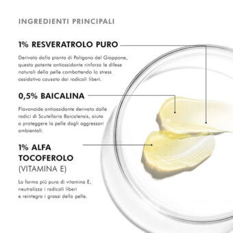 Resveratrol BE Siero antiossidante notte per il viso 30ml